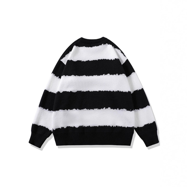 Women Comfortable Striped Sweater Mune Fashion