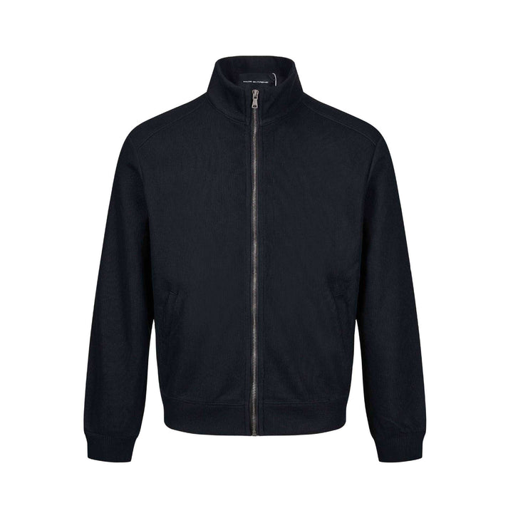 Men's lightweight sweat jacket made of cotton blend with stand-up collar, full-length zipper and side pockets Mune Fashion