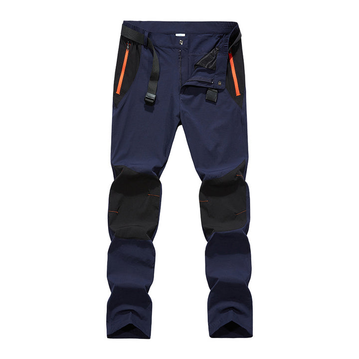 Men's elastic four-way stretch trekking pants with knee reinforcement, comfort waistband and water-repellent coating Mune Fashion