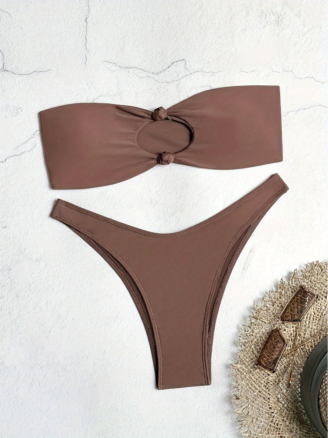 Women Bandeau Bikini with innovative knot design Mune Fashion
