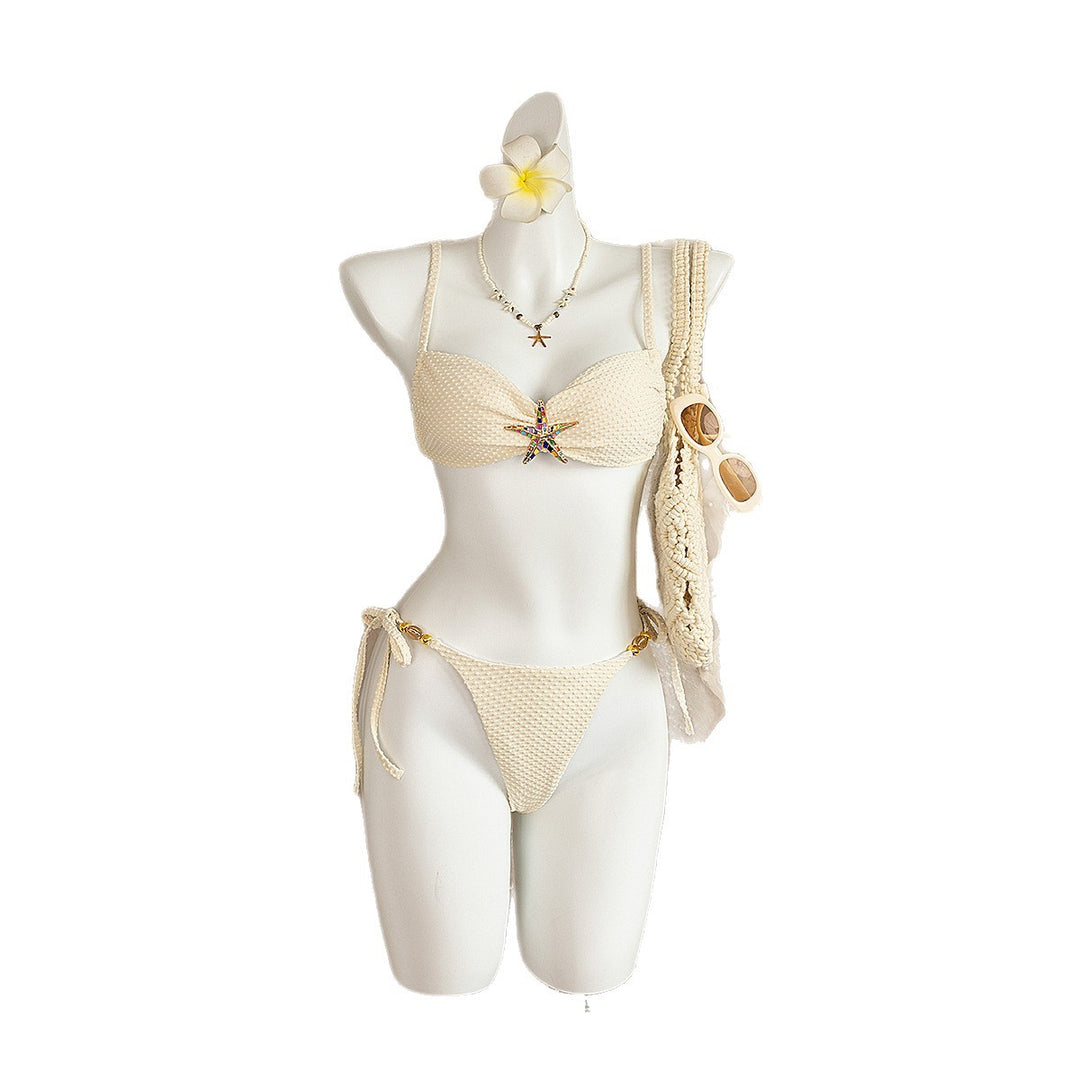Women's bikini with sparkling star motif and adjustable straps Mune Fashion