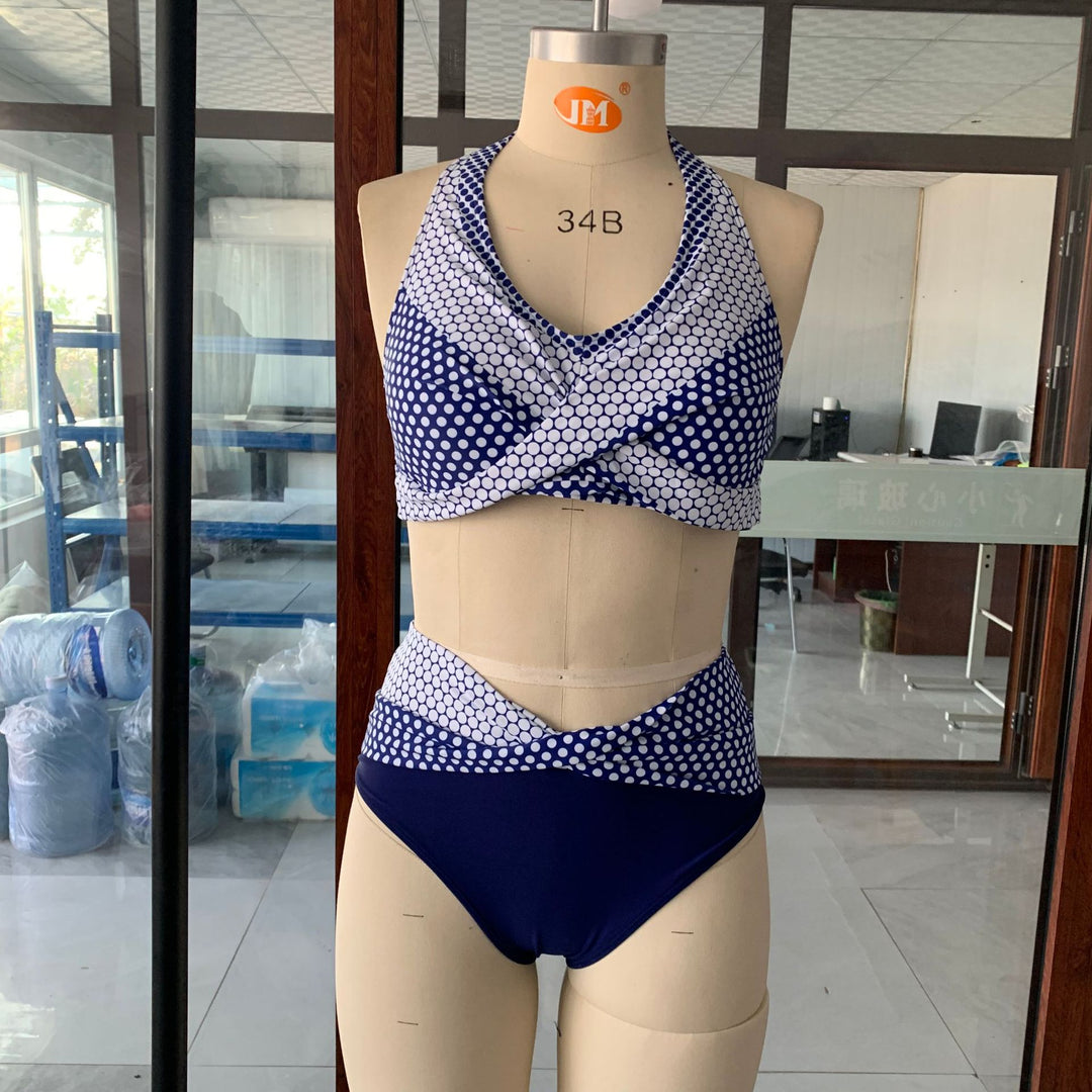 Women's Sporty Bikini Set with High-Cut Waist Mune Fashion