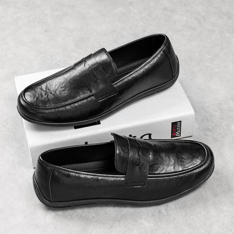 Men's elegant loafers with fine detail stitching Mune Fashion