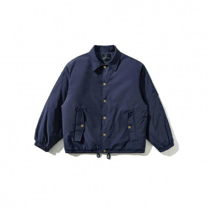 Men's short jacket in worker look with shirt collar, snap button closure and drawstring waistband Mune Fashion
