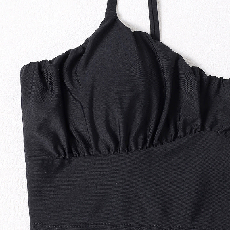 Women's bikini top with gathered design and thin straps Mune Fashion