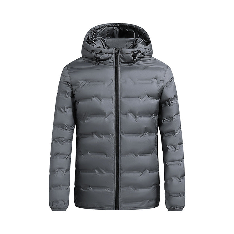 Men's nano ultra-light quilted down jacket with hood Mune Fashion