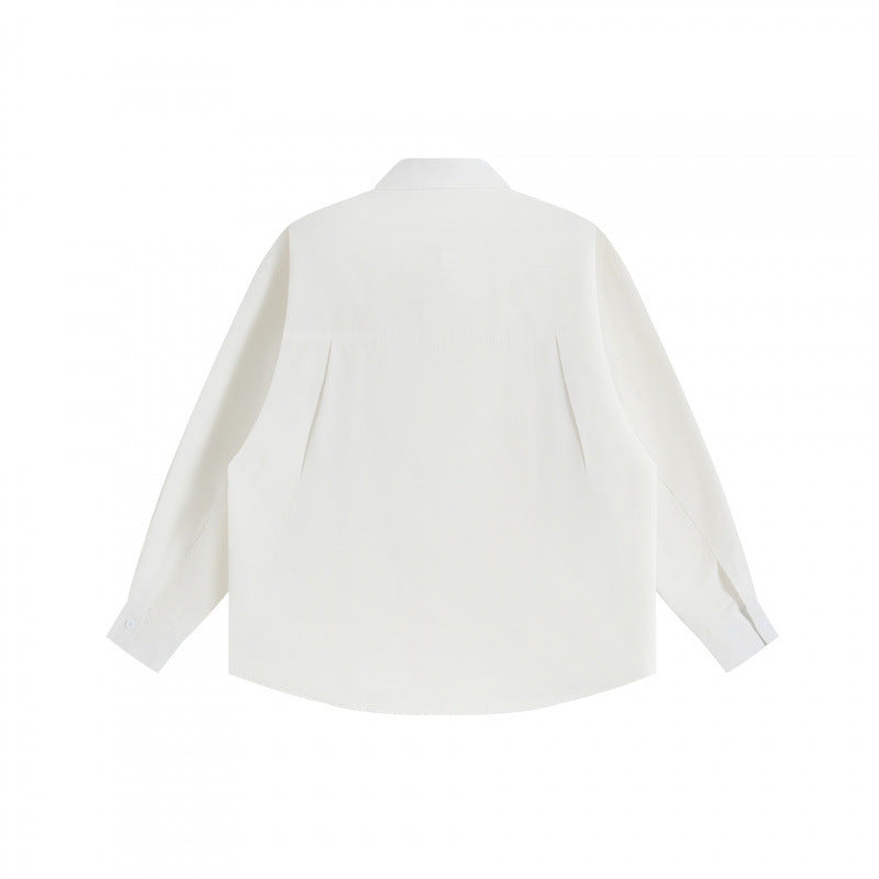 Unisex Oversize shirt with sewn-on retro patch applications and boxy silhouette Mune Fashion