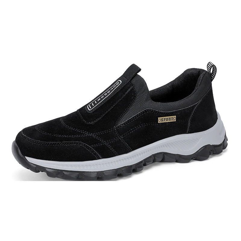 Men's sturdy Slip-On outdoor sneakers made of suede imitation with non-slip trail sole Mune Fashion