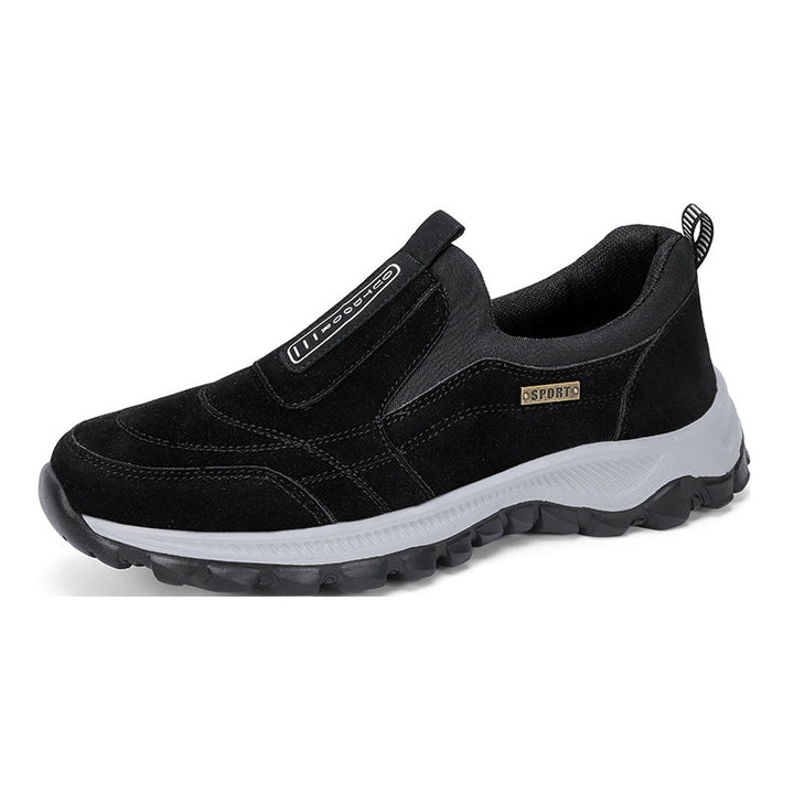 Men's sturdy Slip-On outdoor sneakers made of suede imitation with non-slip trail sole Mune Fashion