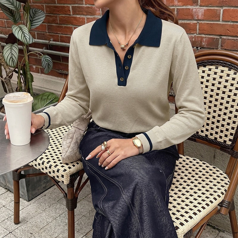 Women's Stylish Sweater with Button Placket Mune Fashion