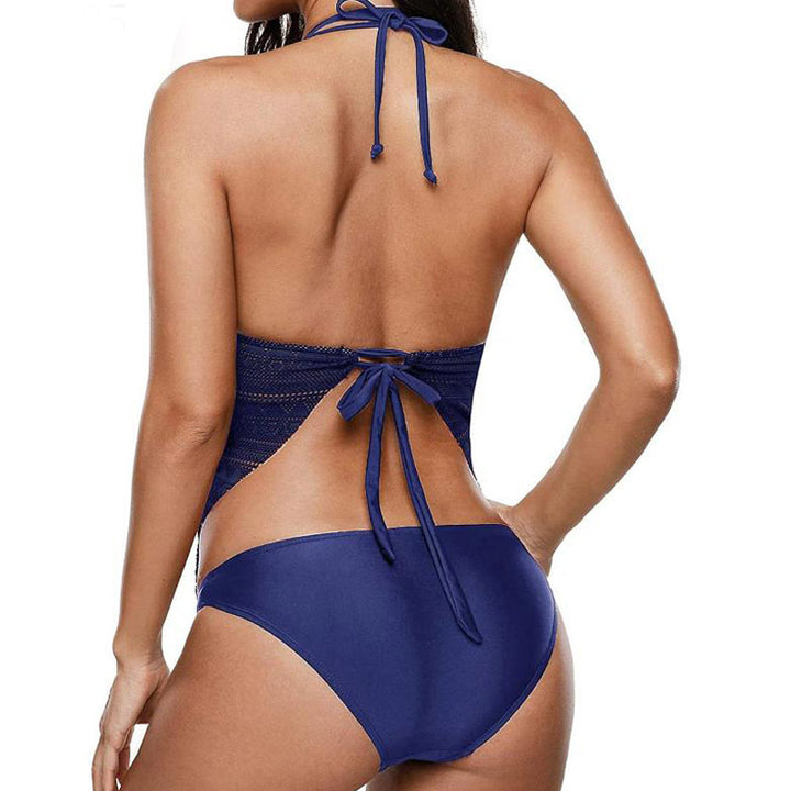 Women's One-Piece Swimsuit with Elaborate Lacing Details Mune Fashion