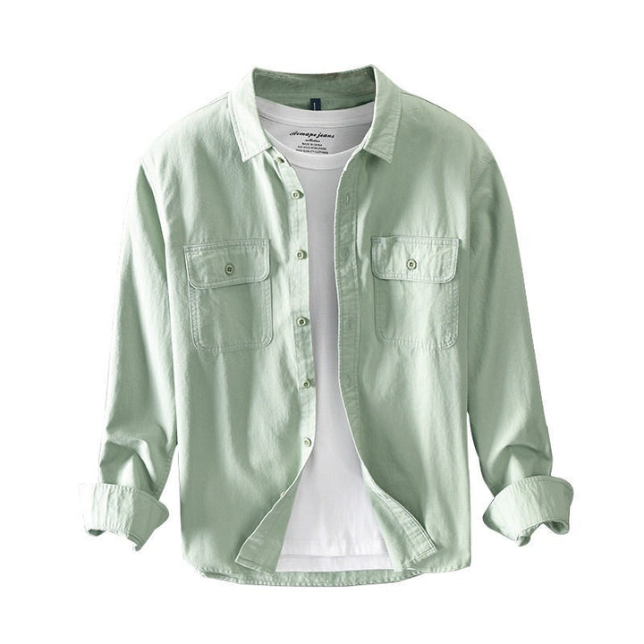 Men's Casual Shirt Jacket with Chest Pockets Mune Fashion