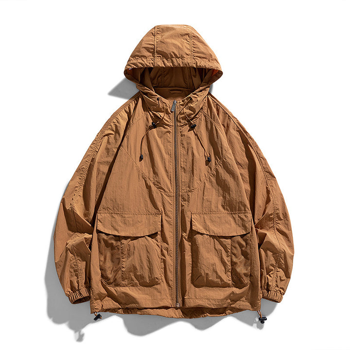 Ladies Lightweight Outdoor Jacket with Hood and Pockets Mune Fashion