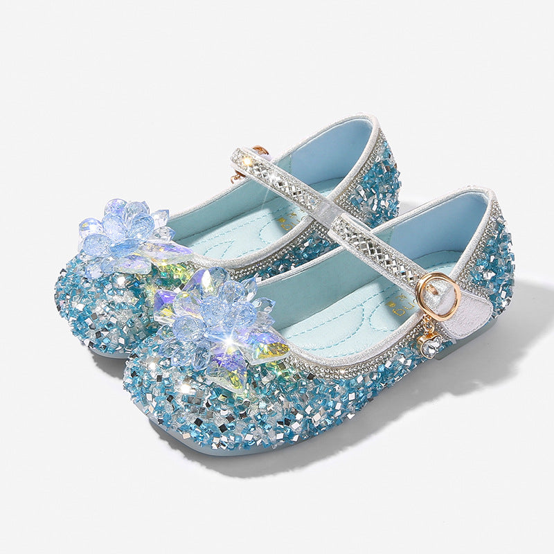 Girls Glittering Ballet Flats Mune Fashion