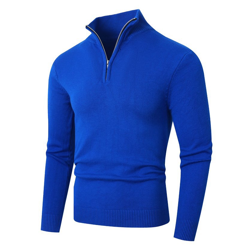 Men's sweater with half zipper and fine merino mix Mune Fashion