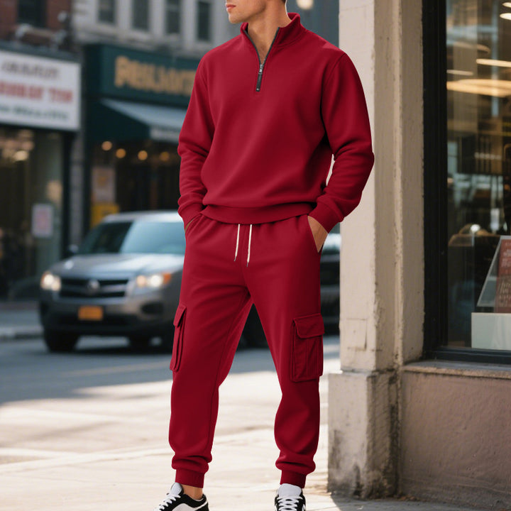 Men's nan Utility Cargo Jogging Pants with reinforced flap pockets and elastic drawstring waistband Mune Fashion