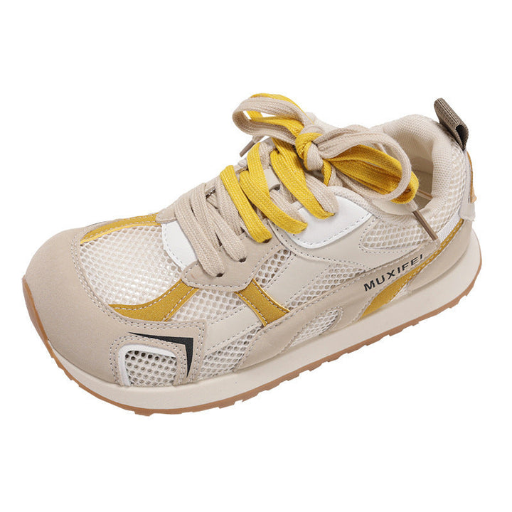 Women's Sporty Sneakers with Breathable Mesh Inserts and Non-Slip Sole Mune Fashion