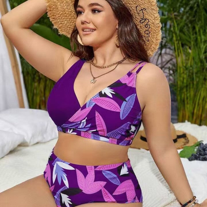 Women's Bikini Set with elegant V-design and high waist Mune Fashion