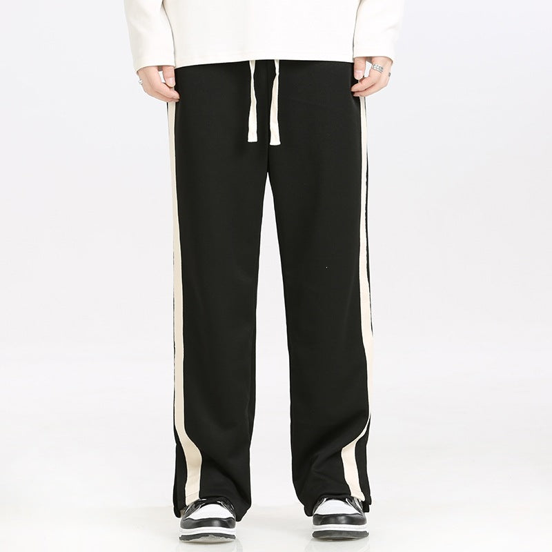 Men's Sporty Casual Pants with Stripes Mune Fashion