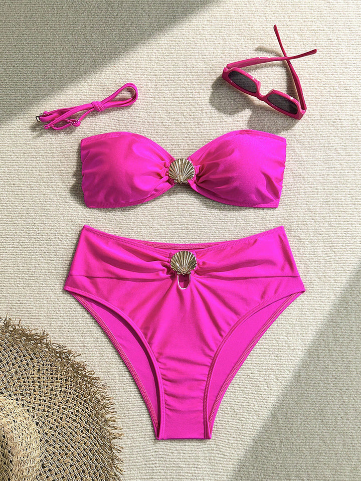Women's Bikini Set with Elegant Shell Details Mune Fashion