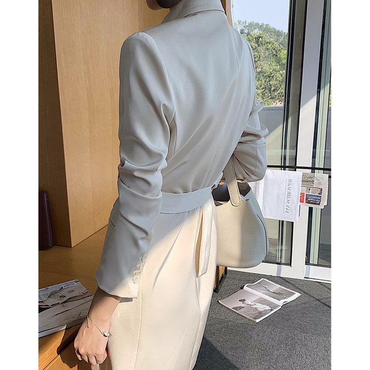 Women Elegant Blazer Skirt Dress Mune Fashion
