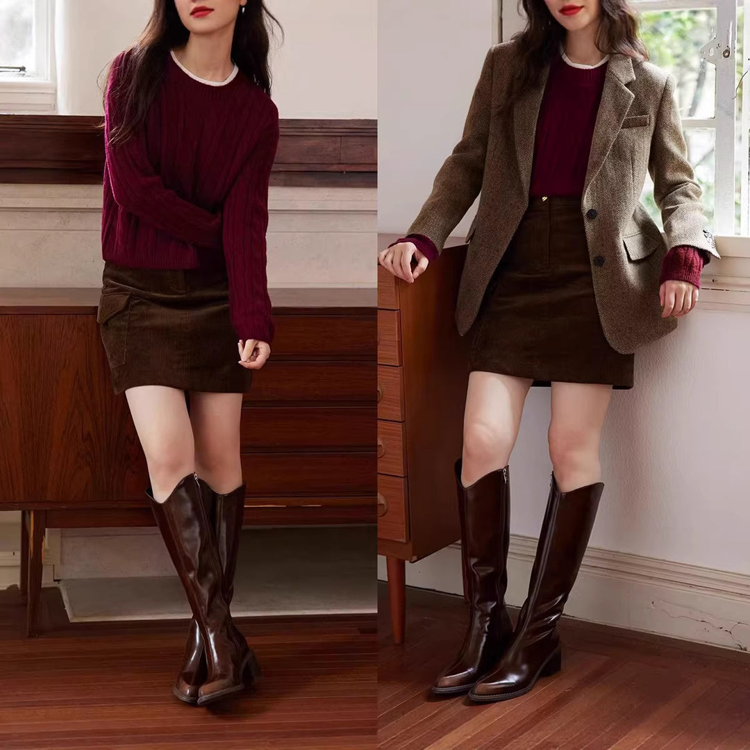 Ladies Elegant Tweed Blazer Mune Fashion