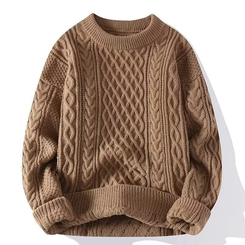 Women's chunky knit sweater with cable pattern Mune Fashion 1787964300