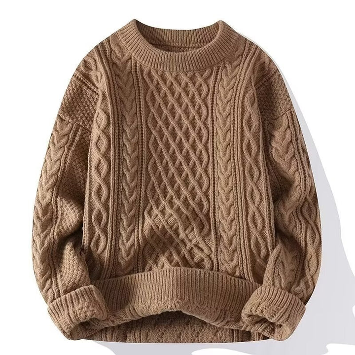 Women's chunky knit sweater with cable pattern Mune Fashion 1787964300