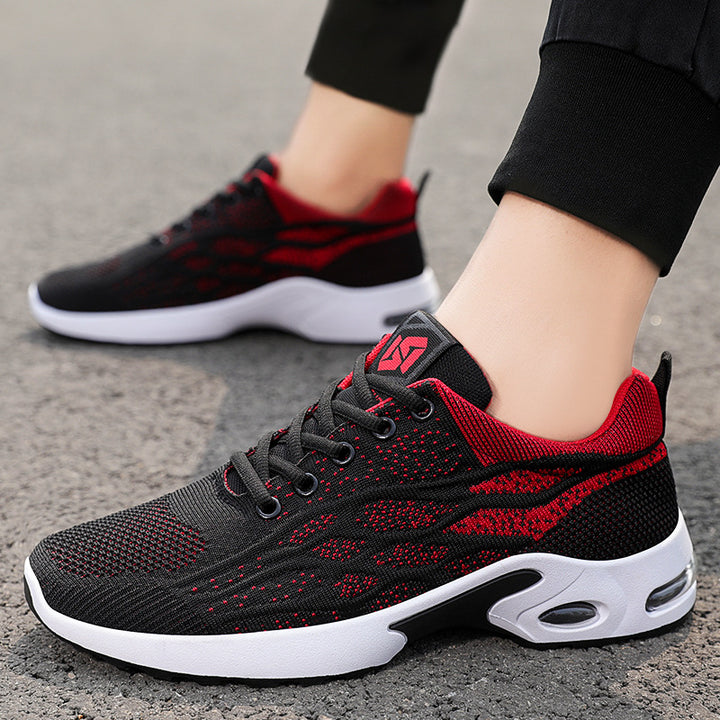 Unisex nan breathable knitted casual running sneakers with visible air chamber and shock-absorbing EVA midsole Mune Fashion