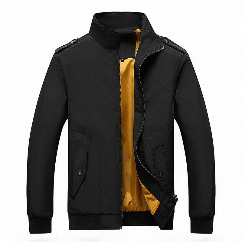 Men's bomber jacket in aviator microfiber look with arm pocket and ribbed cuffs Mune Fashion