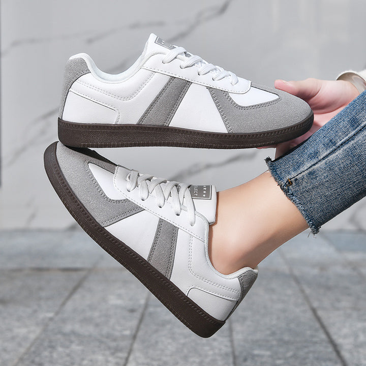 Unisex nan urban Tennis sneaker with suede overlays, padded heel collar, and vulcanized rubber sole Mune Fashion