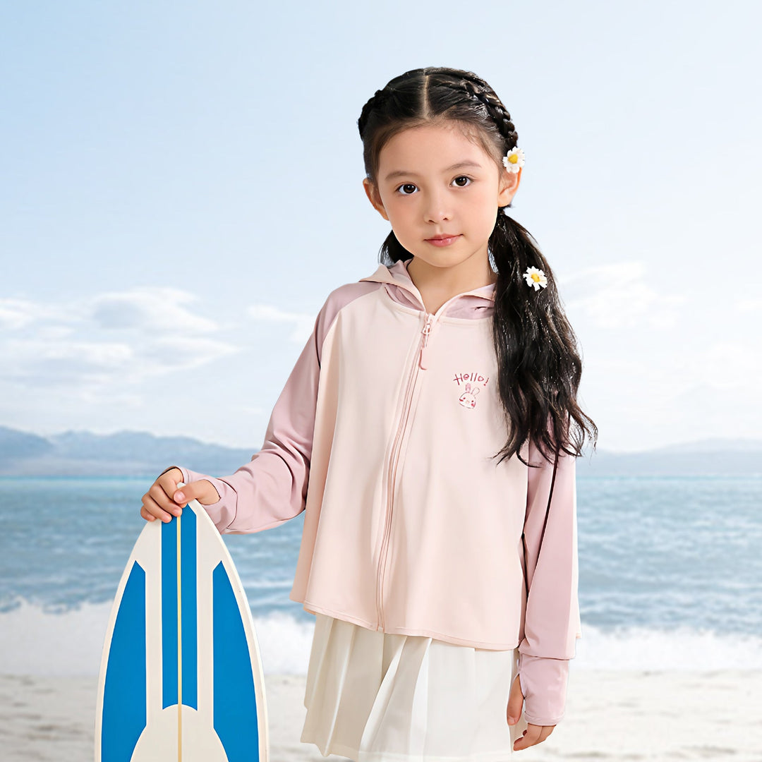 Girls' sun jacket with hood and UV protection Mune Fashion