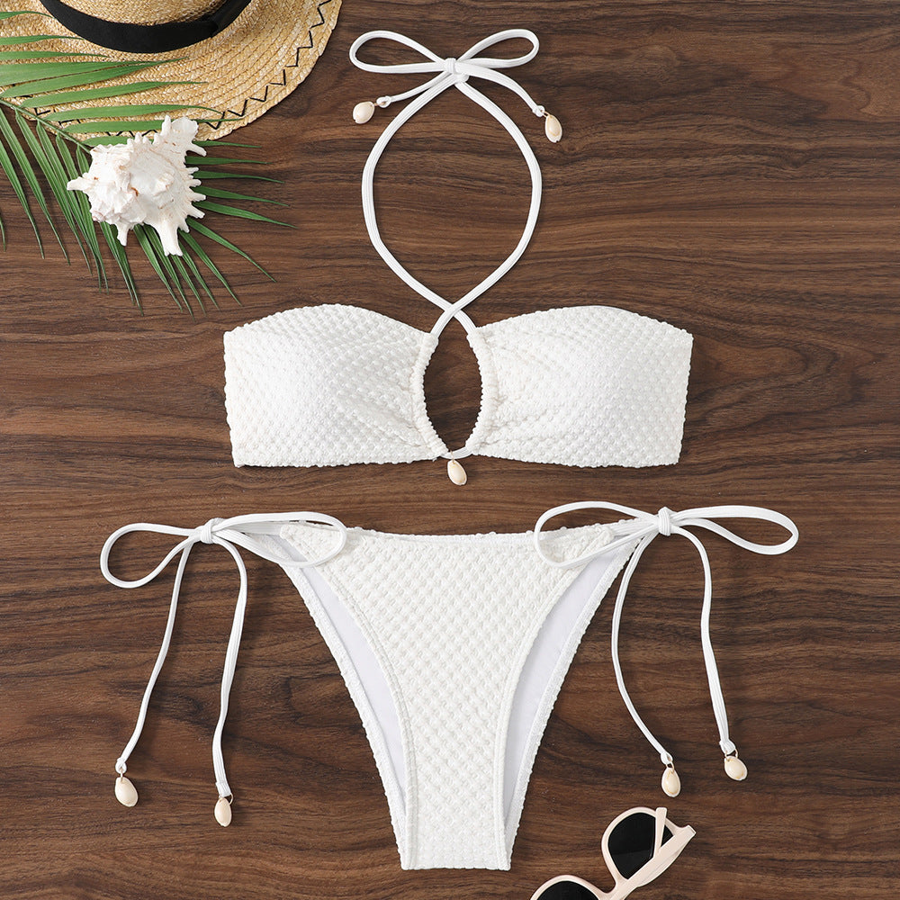 Women’s bikini set with elegant tie-strap system and trendy cut-out Mune Fashion