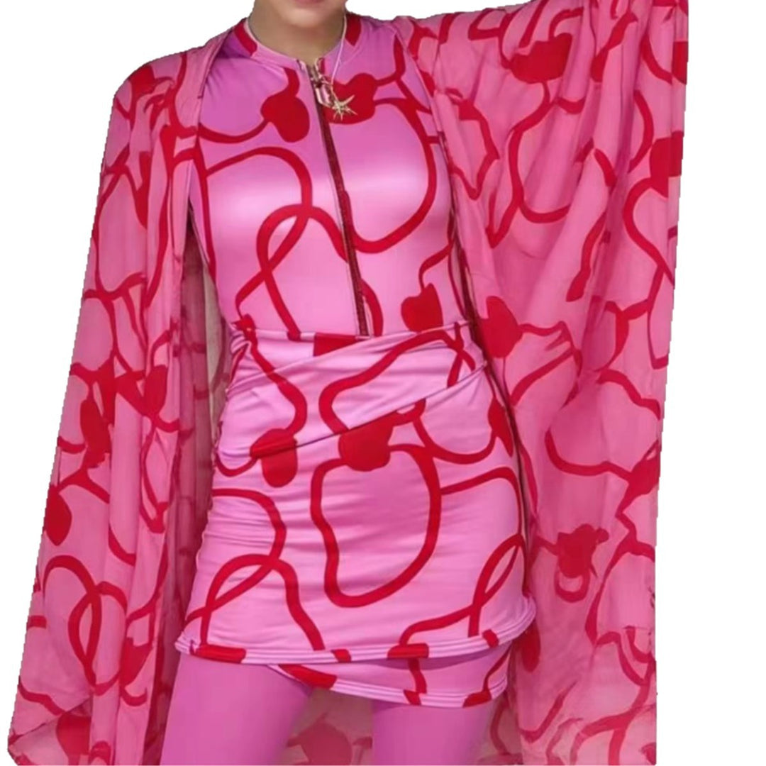Women's fashionable bathrobe with wide cut Mune Fashion