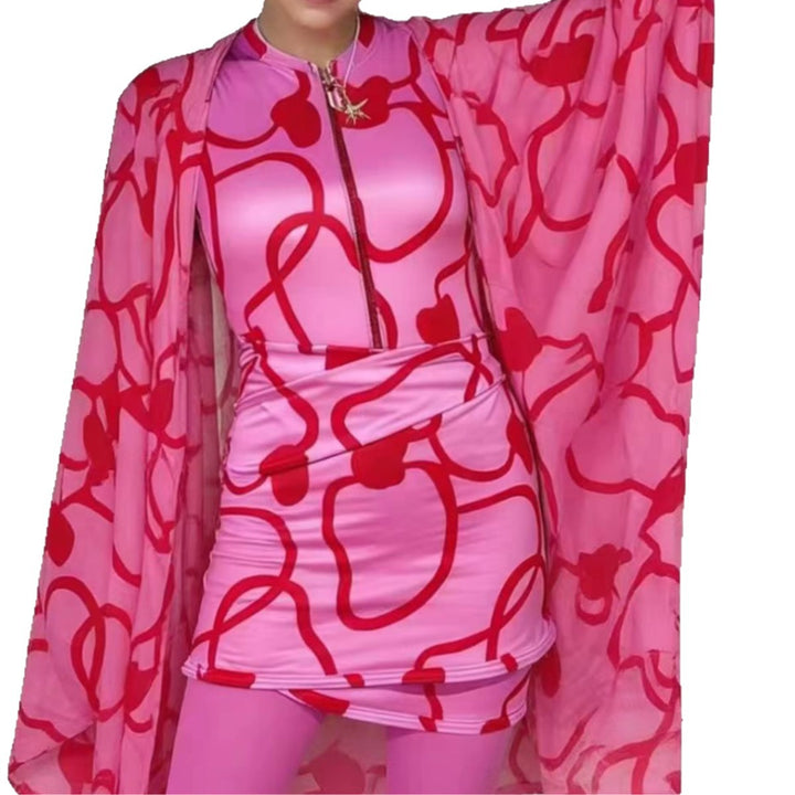 Women's fashionable bathrobe with wide cut Mune Fashion