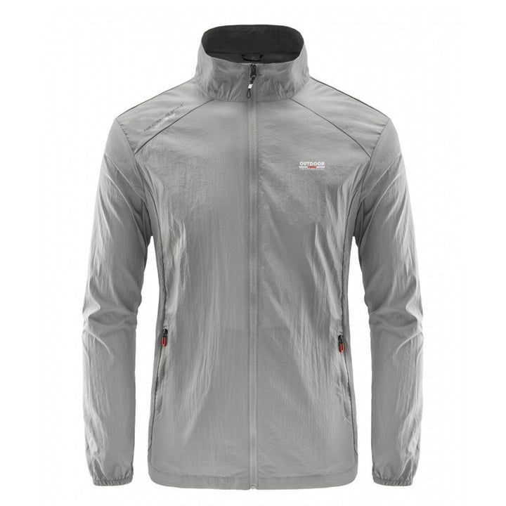 Men's Lightweight Outdoor Jacket with High Collar Mune Fashion
