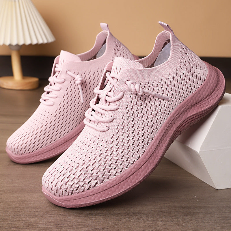 Men's breathable knit slip-on sneakers with sock-like shaft, asymmetrical decorative lacing, and cushioned Ortholite insole Mune Fashion
