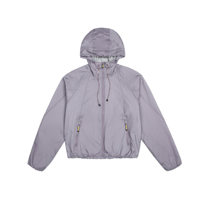 Unisex Lightweight Windbreaker with Adjustable Hood, Packable Nylon Jacket Mune Fashion