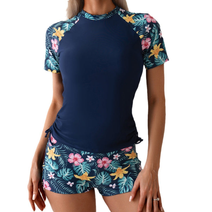 Ladies Surf and Sports Suit with Floral Accents Mune Fashion