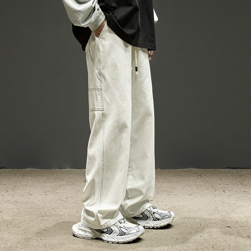Men's Fashion Cargo Pants with Wide Legs Mune Fashion