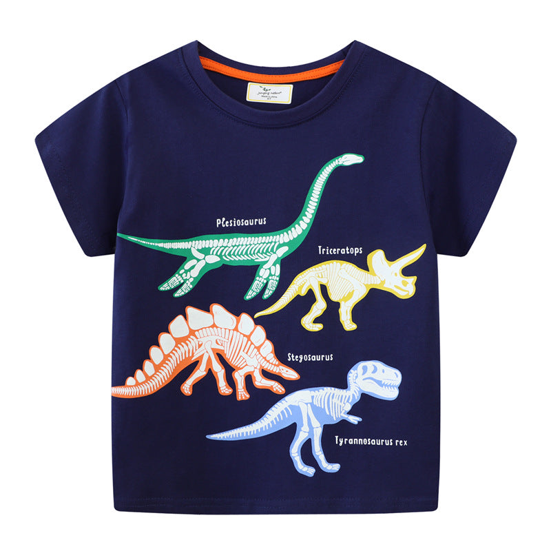 Boys T-shirt with dinosaur skeleton motif Mune Fashion