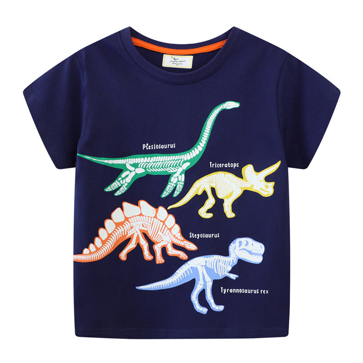 Boys T-shirt with dinosaur skeleton motif Mune Fashion