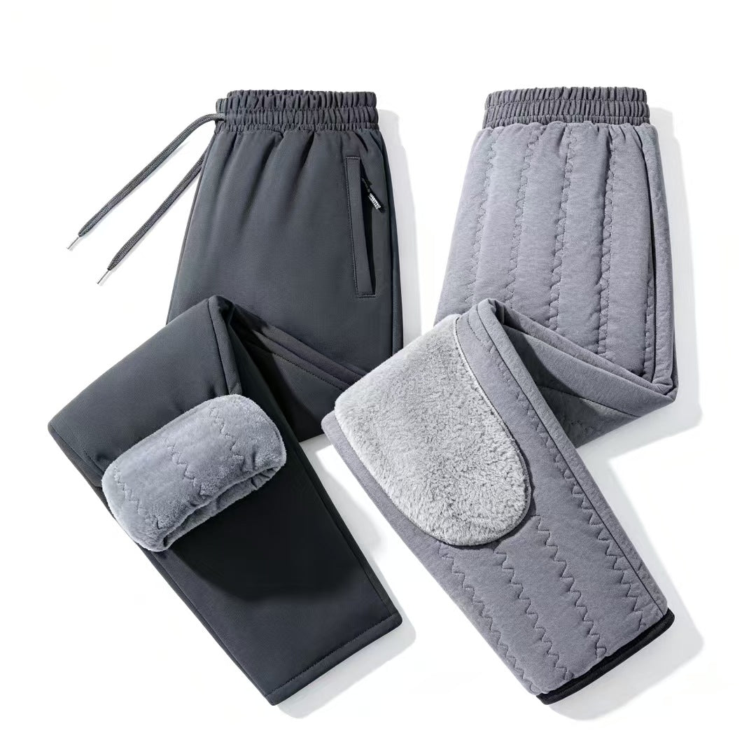 Women Cozy Fleece Jogging Pants with Reinforcements Mune Fashion