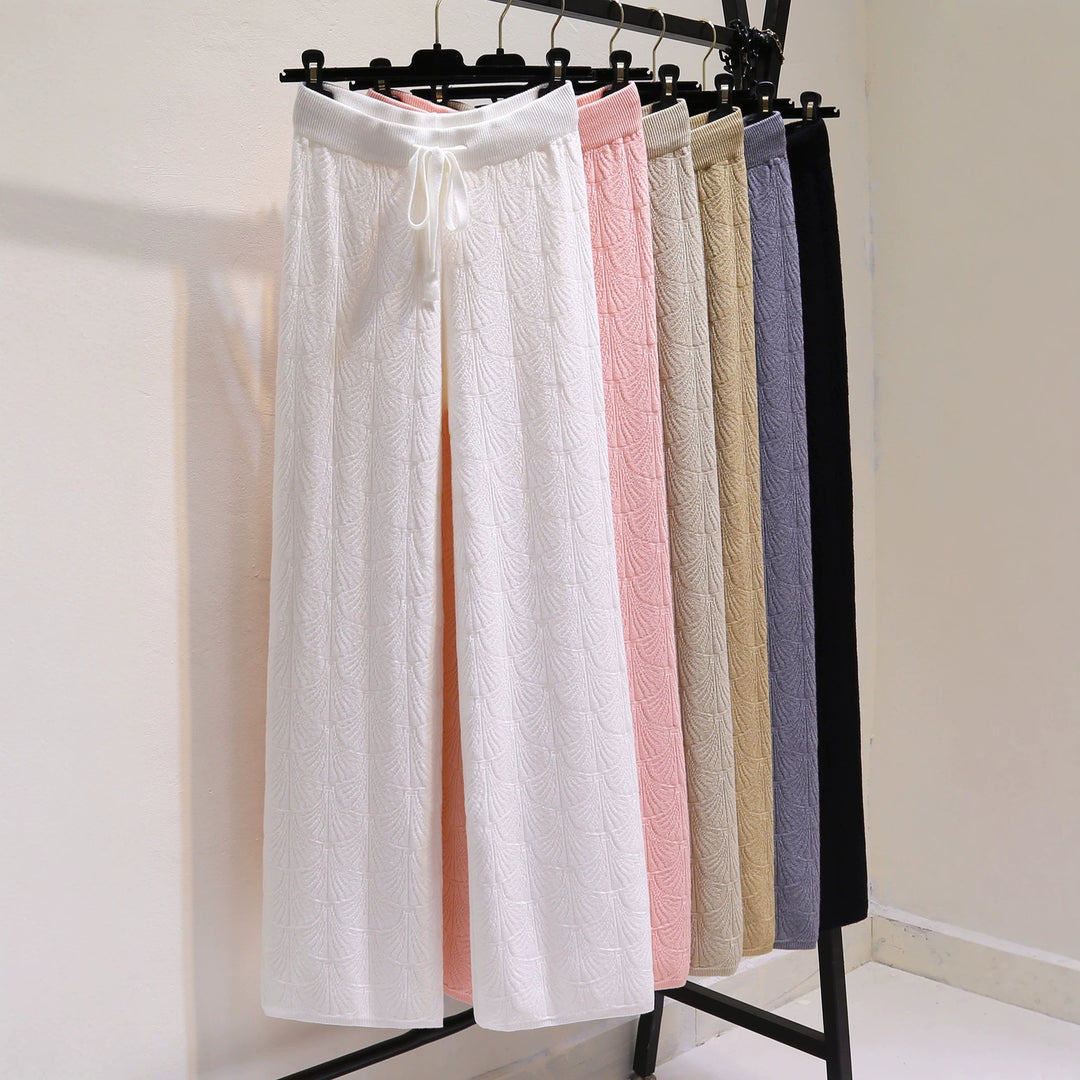 Women Wide and Comfortable Jersey Pants Mune Fashion