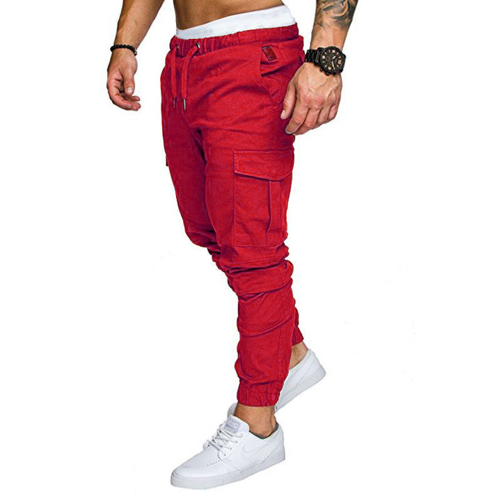 Men's Slim-Fit Cargo Jogger Pants with elastic drawstring, reinforced seams, and multiple pockets Mune Fashion