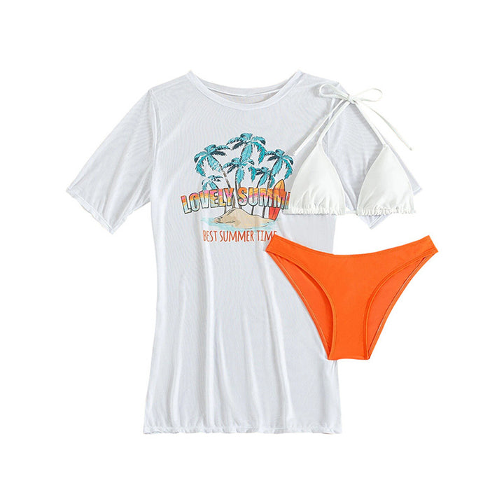 Women’s beach top with vibrant summer motif Mune Fashion