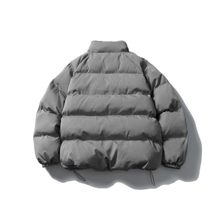Unisex Short Cut Quilted Jacket in Boxy Cut with High Collar and Drawstring Mune Fashion