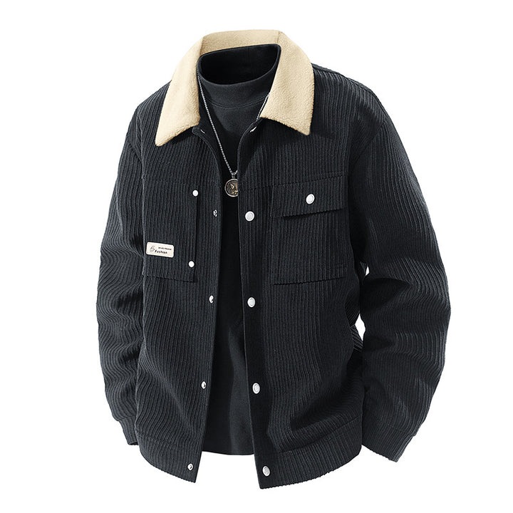 Men's leisure jacket with fleece lining Mune Fashion