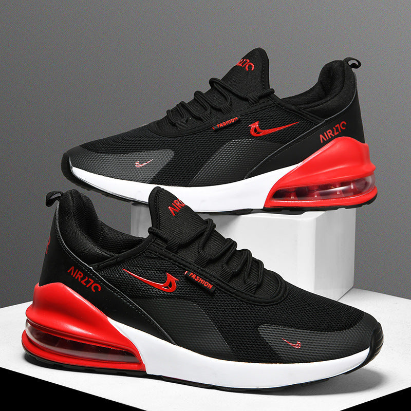 Men's Lightweight Mesh Sneakers with Visible Air Cushioning and Sporty Outsole Mune Fashion