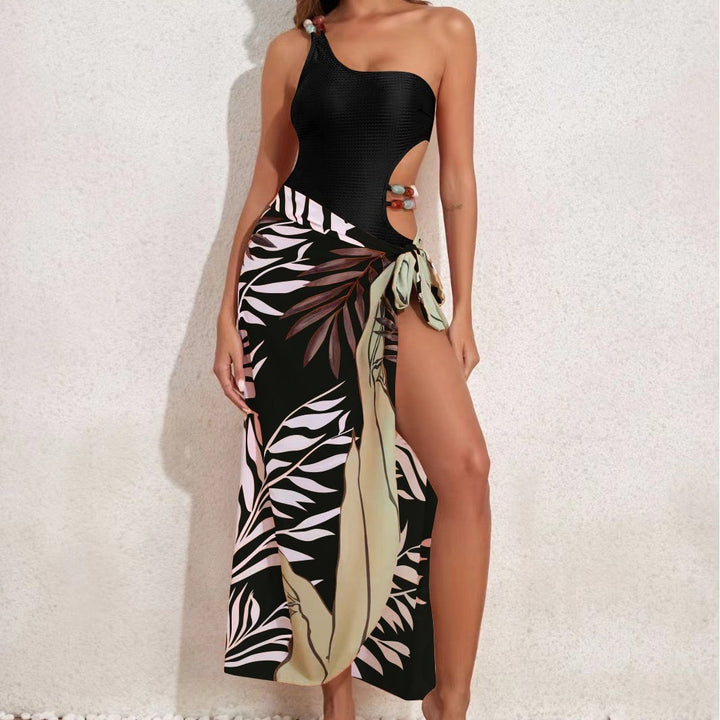 Women's swimsuit set with asymmetrical top and elegant sarong Mune Fashion